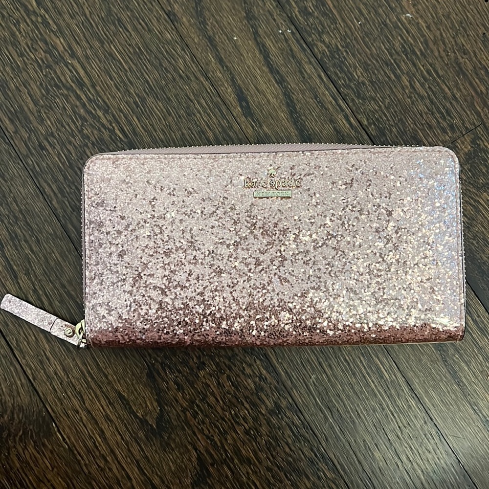 Kate Spade Pink Glitter Wallet